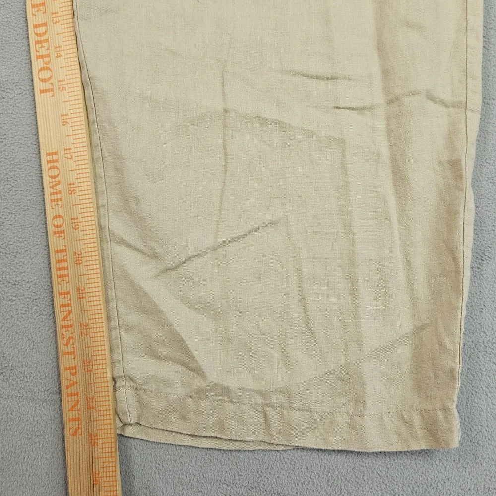 Quince 100% Linen Crop Pants Womens XL Capri European Sustainably Grown Beachy